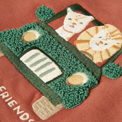 Little Dutch Baby Sweater Safari Desert Red