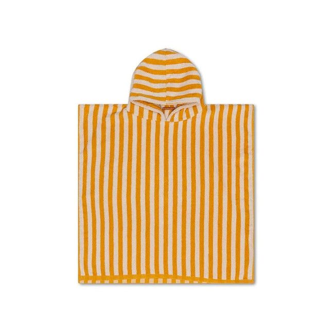 Swim Essentials Badcape Baby Luxe Beach Yellow Stiped - Swim Essentials - Babywinkel - 7432234212219