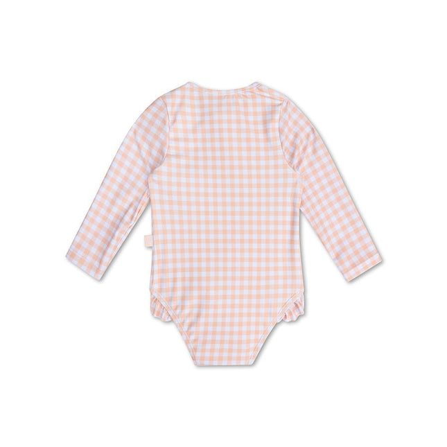 Swim Essentials Badpak Kind Apricot Orange Lange Mouwen koop je bij Babywinkel