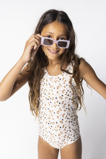 Swim Essentials Badpak Kind Panterprint Off White Kahki koop je bij Babywinkel