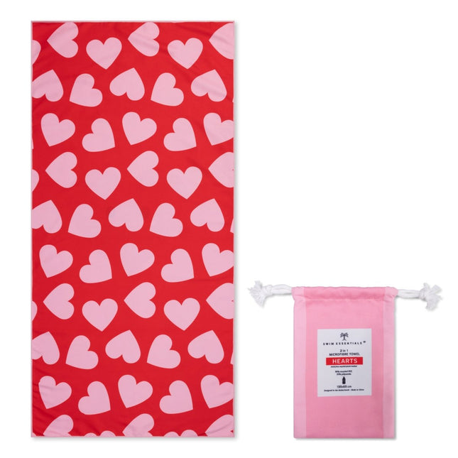 Swim Essentials Strandlaken Hearts Red koop je bij Babywinkel