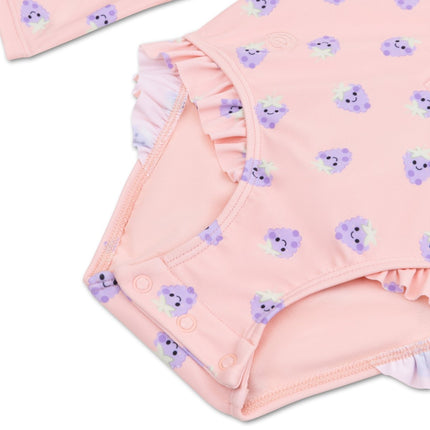 Swim Essentials Uv Zwempak Blackberry Rashguard Ruffle - Babywinkel - 8721197412088