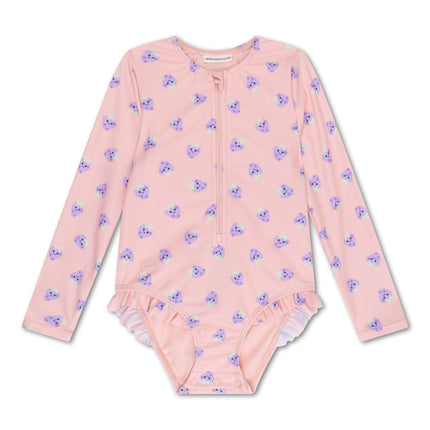 Swim Essentials Uv Zwempak Blackberry Rashguard Ruffle - Babywinkel - 8721197412088