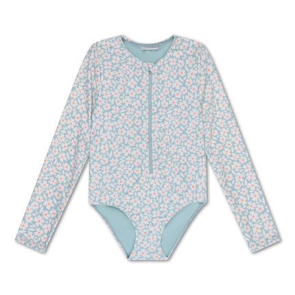 Swim Essentials Uv Zwempak Florish Green Rashguard - Babywinkel - 8721197411814