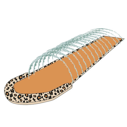 Swim Essentials Waterglijbaan Luipaard Beige Met Sproeiers 5,5M - Swim Essentials - Babywinkel - 7432234075098