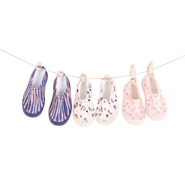 Swim Essentials Waterschoentjes Panterprint Lycra Kahki - Swim Essentials - Babywinkel - 7432233968971