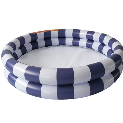 Swim Essentials Zwembad Blue White Stripes 100 Dia - Swim Essentials - Babywinkel - 7432234235263