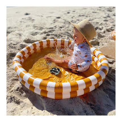 Swim Essentials Zwembad Kind Yellow Striped 100cm koop je bij Babywinkel