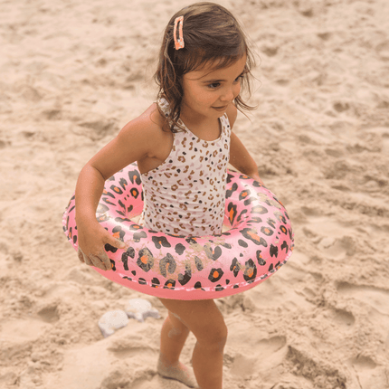 Swim Essentials Zwemband Kind Luipaard Print Roze 55Cm - Swim Essentials - Babywinkel - 7432233952970