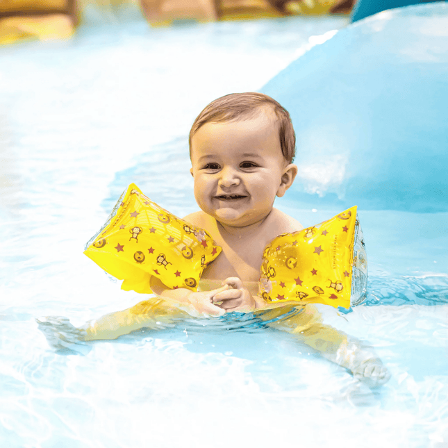 Swim Essentials Zwembandjes Circusprint 0 - 2 Jaar Geel - Swim Essentials - Babywinkel - 7432234134122
