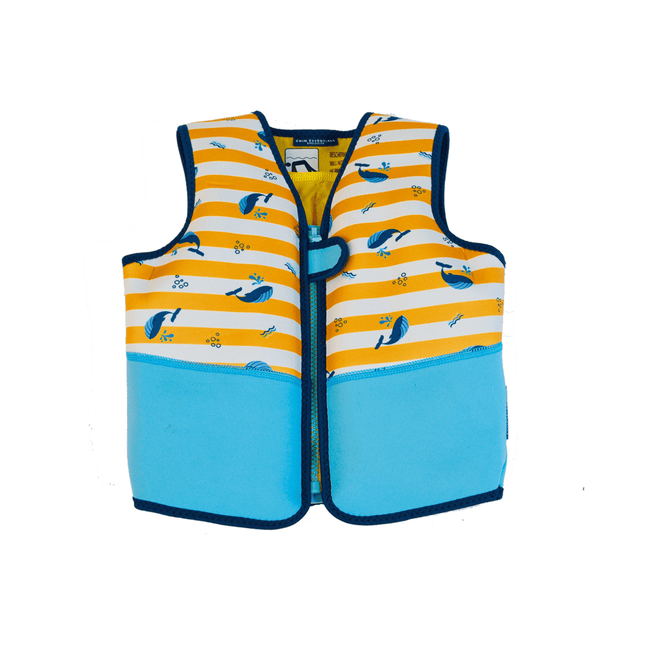 Swim Essentials Zwemvest Kind Walvis Blauw Oranje 3 - 6 Jaar koop je bij Babywinkel
