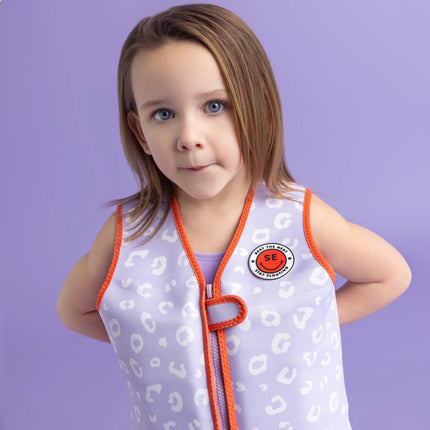 Swim Essentials Zwemvest Lila Leopard 3 - 6 Years - Swim Essentials - Babywinkel - 7432234115107