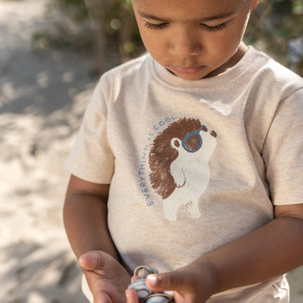 T-shirt korte mouw Biscuit melange koop je bij Babywinkel