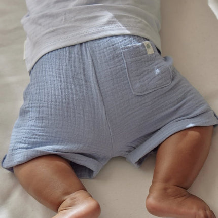 T-shirt korte mouw blauw Baby Blue koop je bij Babywinkel