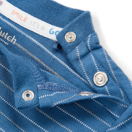 T-shirt korte mouw Indigo stripe koop je bij Babywinkel