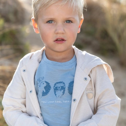 T-shirt korte mouw Steel Blue koop je bij Babywinkel