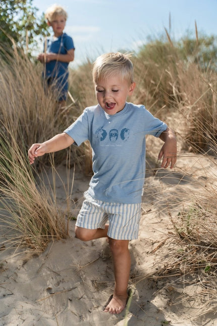 T-shirt korte mouw Steel Blue koop je bij Babywinkel