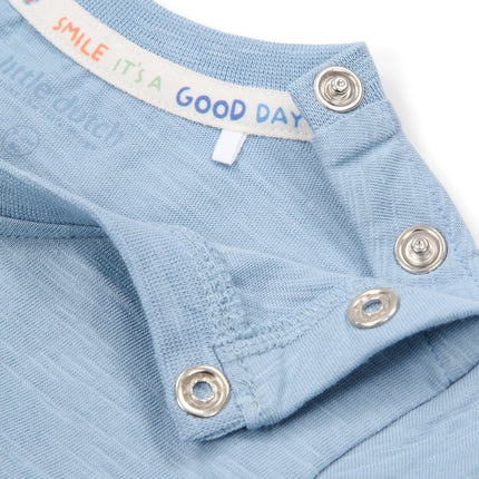 T-shirt korte mouw Steel Blue koop je bij Babywinkel