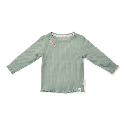 T-shirt lange mouw Garden Green - Babywinkel - 8721122580806