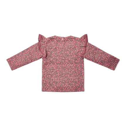 T-shirt lange mouw Rouge Flower - Babywinkel - 8721122580868