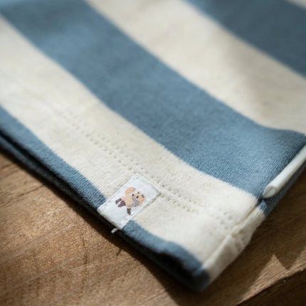 T-shirt lange mouw Stone Blue Stripe - Babywinkel - 8721122579176