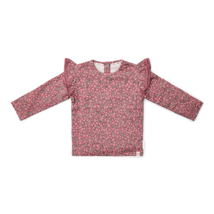 T- shirt manches longues Rouge Flower