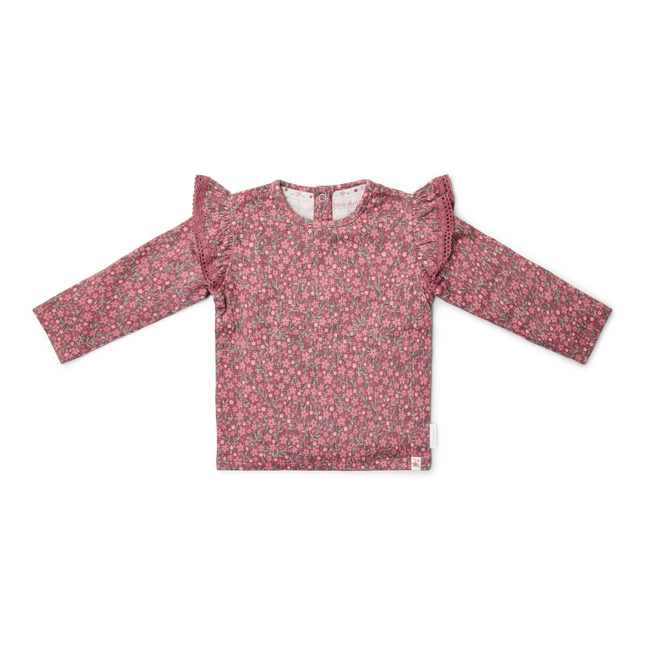 T- shirt manches longues Rouge Flower