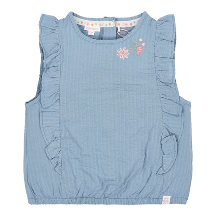 T-shirt mouwloos Denim Blue koop je bij Babywinkel