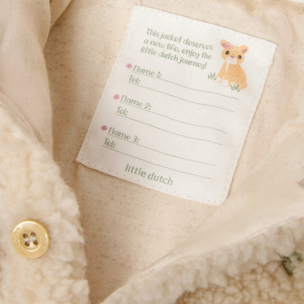 Little Dutch Baby Vestje Teddy Sand Paws