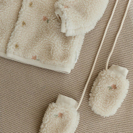 Little Dutch Baby Vestje Teddy Sand Flowers