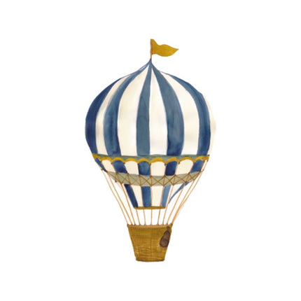That's Mine Muursticker Retro Air Balloon Large Blue koop je bij Babywinkel