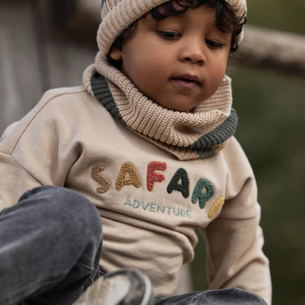 Little Dutch Babymutsje Stripe Warm Taupe