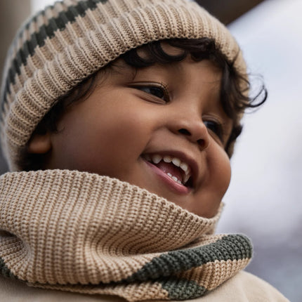 Little Dutch Babysjaal Stripe Warm Taupe