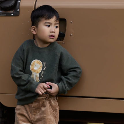 Little Dutch Baby Sweater Safari Deep Olive