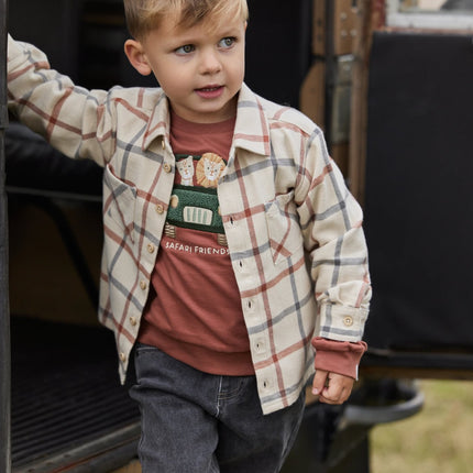 Little Dutch Baby Vestje Safari Check