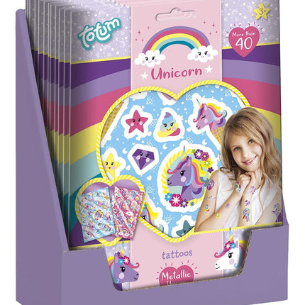Unicorn Nep Tattoos Metallic - Babywinkel - 8714274071698