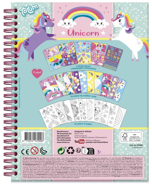 Unicorn Stickerboek Groot - Babywinkel - 8714274072008