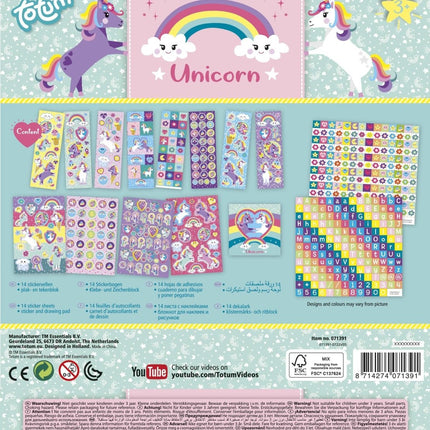 Unicorn Stickerset Large - Babywinkel - 8714274071391