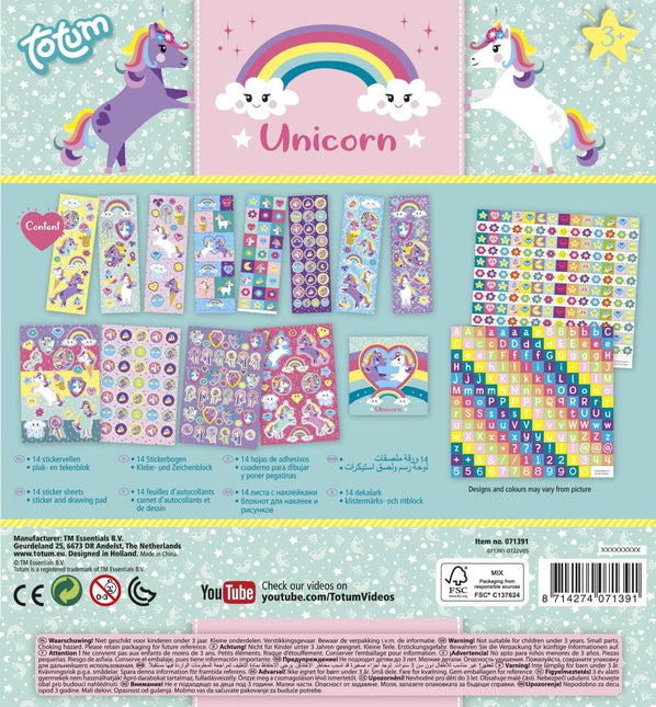 Unicorn Stickerset Large - Babywinkel - 8714274071391