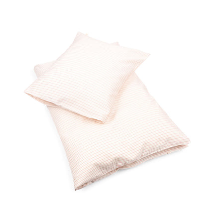 <tc>Konges Sløjd</tc> Housse de couette pour tout-petits Gots Stripie Petite Rose