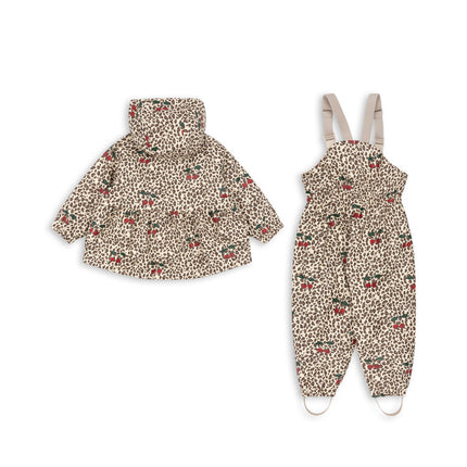 <tc>Konges Sløjd</tc> Ensemble imperméable pour enfant Palme, modèle Leo Cerise pour fille