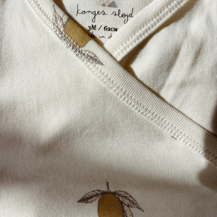 Ensemble pour bébé Konges Slojd GOTS Lemon