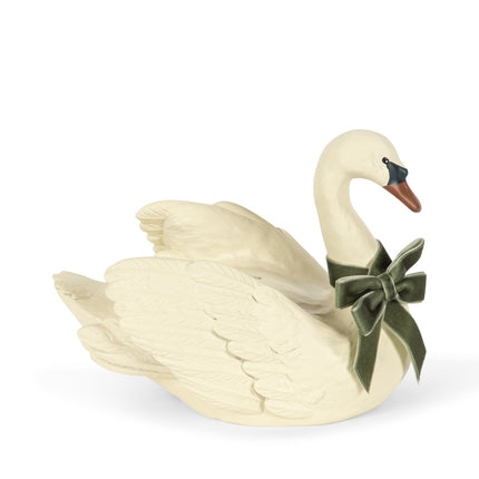 Tirelire Konges Sløjd « Swan » avec un nœud