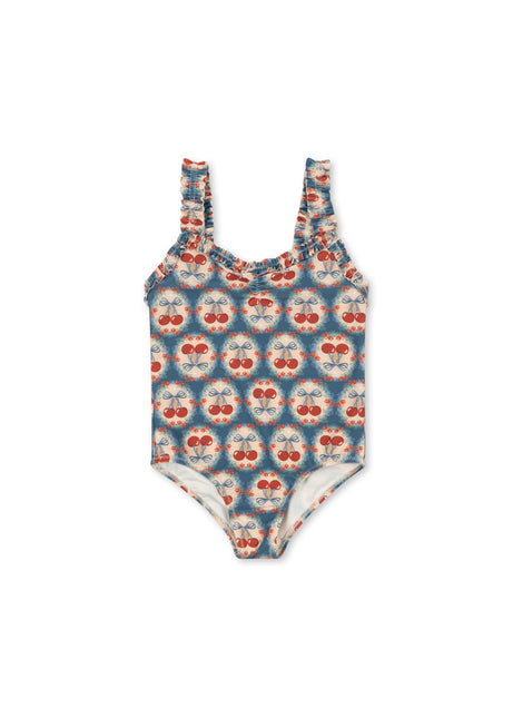 <tc>Konges Slojd</tc> Maillot de bain enfant Maya Grs Cherry Bow Blue