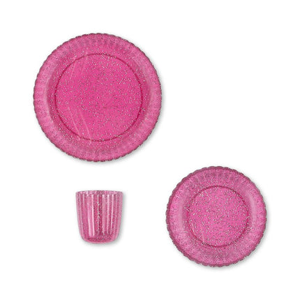 <tc>Konges Slojd</tc> Service de vaisselle Glitter Sprakling Sangria 3pcs