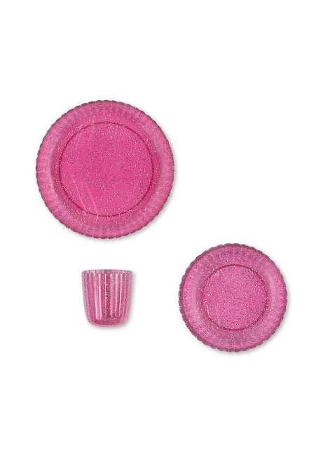 <tc>Konges Slojd</tc> Service de vaisselle Glitter Sprakling Sangria 3pcs