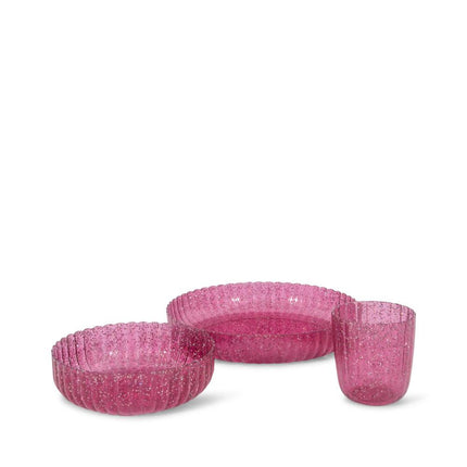 <tc>Konges Slojd</tc> Service de vaisselle Glitter Sprakling Sangria 3pcs