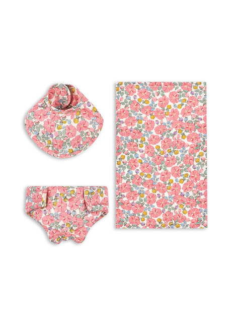 <tc>Konges Slojd</tc> Vêtements de poupée Rose Anglaise 3 pièces