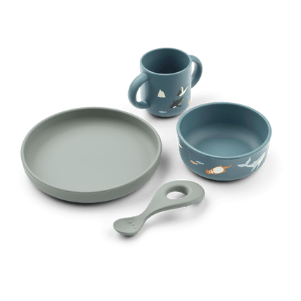Vivi Printed Tableware Set Arctic Sea / Ocean view - Babywinkel - 5715493491307