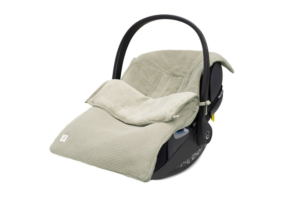 Voetenzak group 0+ 3/5 punts Basic Knit - Olive Green - Babywinkel - 8717329377233
